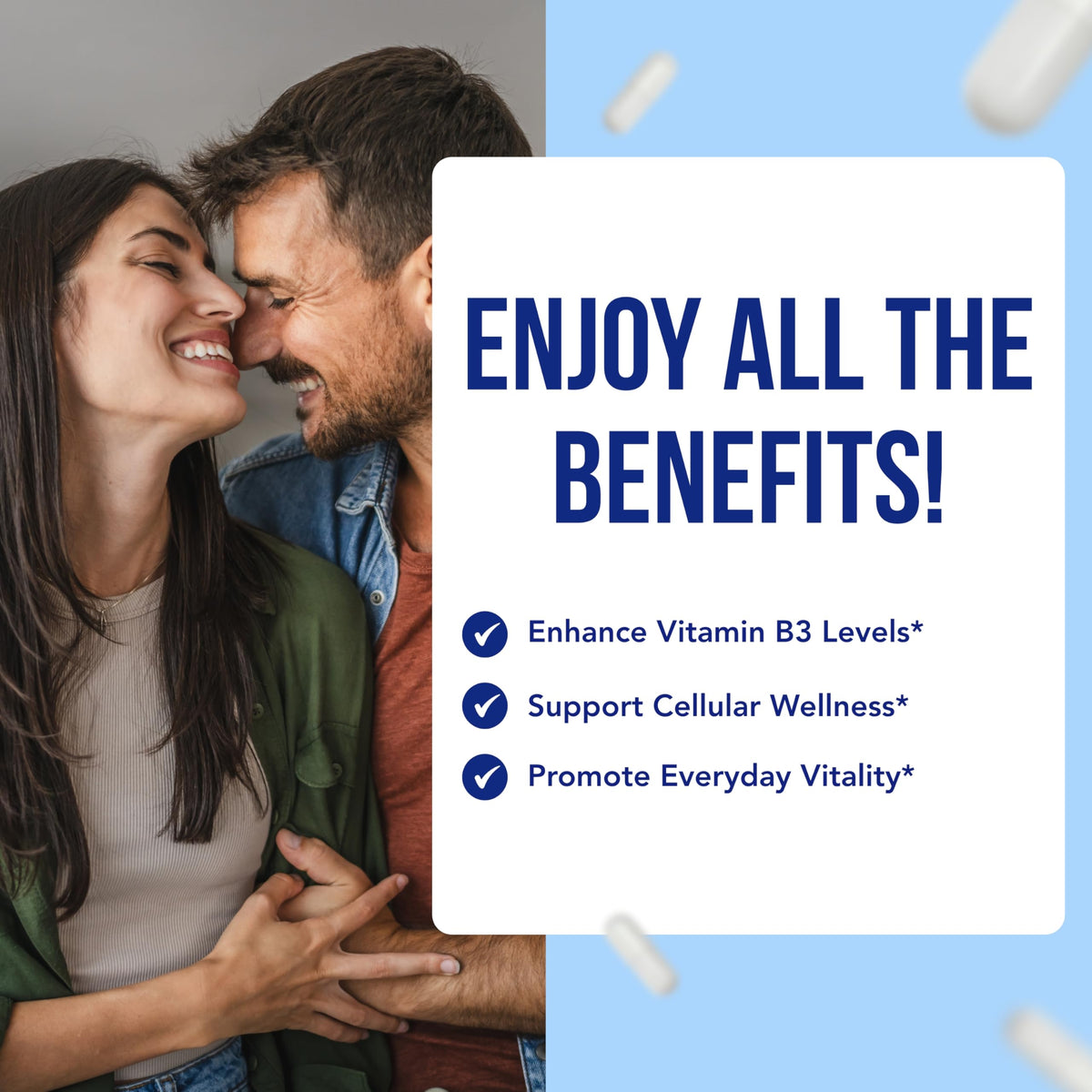 Vitamin B3 Nicotinamide 500mg Capsules | NAD+ Precursor and Longevity with Nicotinamide Form of Vitamin B3 Niacin Flush Free for Aging Skin Energy & Cellular Support | Made in the USA (180 Day Supply)