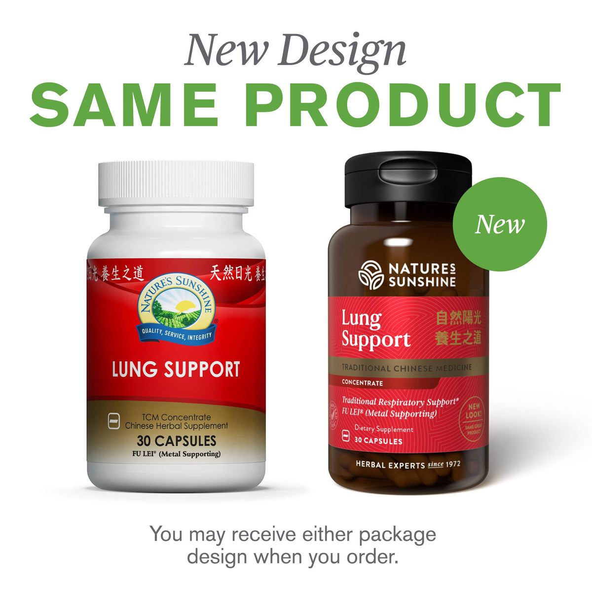 Nature's Sunshine Lung Support Chinese TCM Concentrate, 30 Capsules