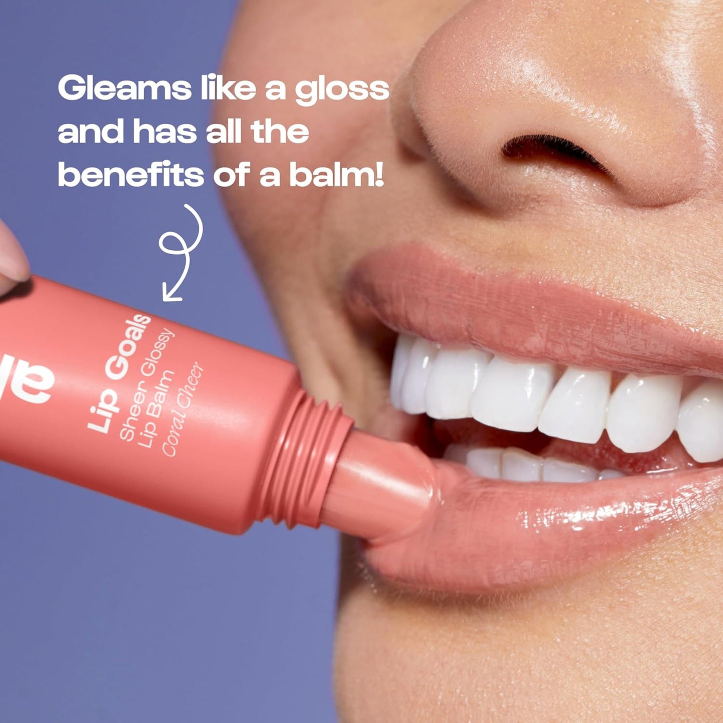 Alleyoop Lip Goals Glossy Lip Balm – Hydrating Tinted Lip-Moisturizer for Women - Vegan LipBalm for Cracked Lips, Moisturizing LipGloss Balm - Lips Treatment & Hydration Care, (Sheer Dusty Rose)