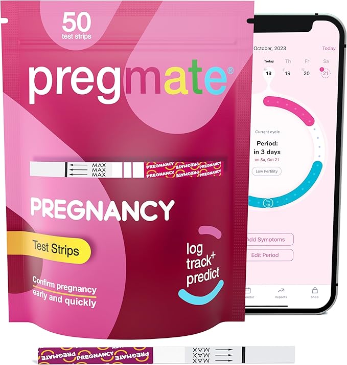Pregmate 50 Pregnancy Test Strips (50 Count)