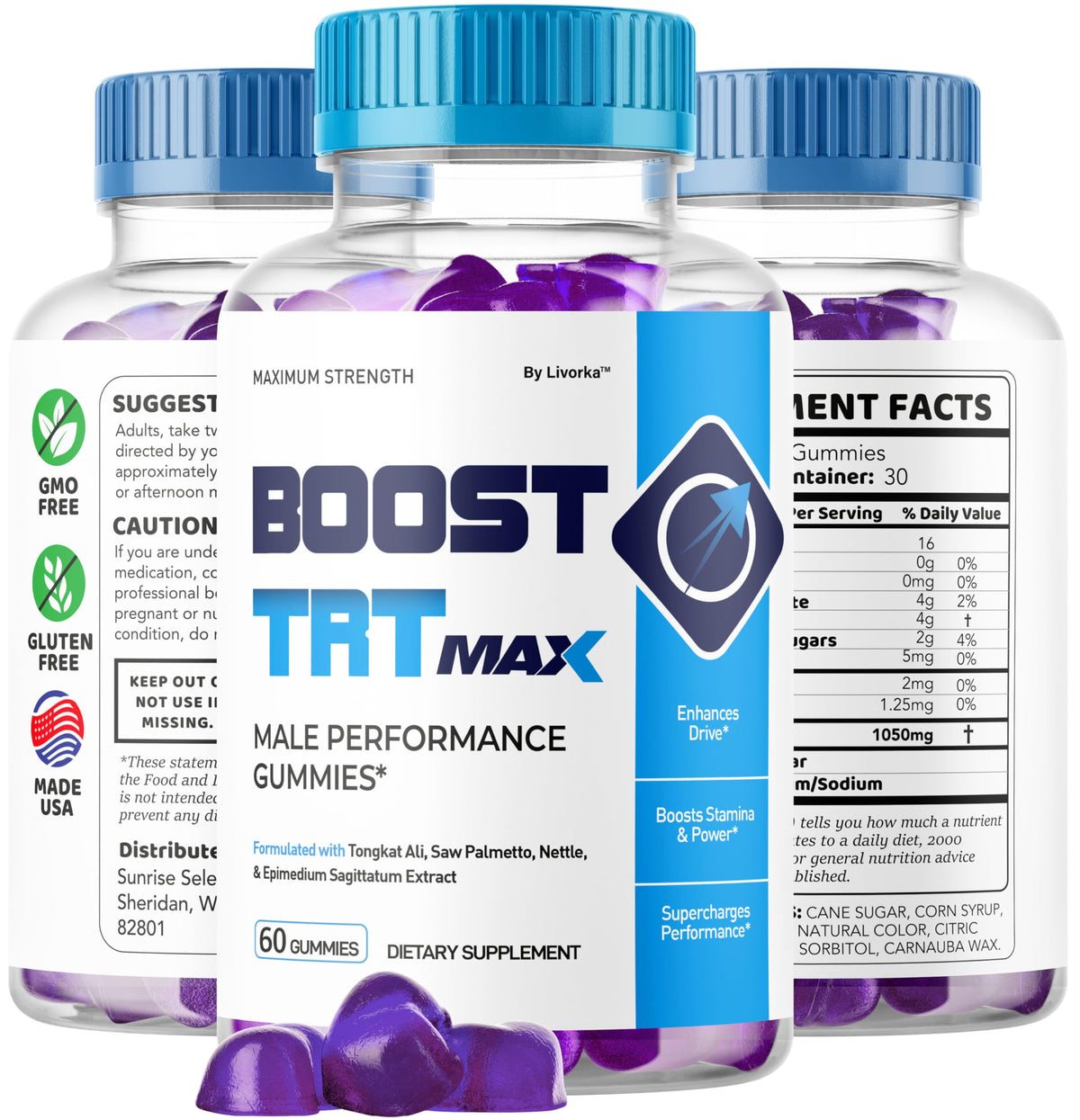 Boost TRT Max - Official Boost TRT Max Gummies for Men Advanced Natural Formula, Male Gummies for Maximum Performance & Support for Overall Wellness, Booster TRT Max for 1 Month