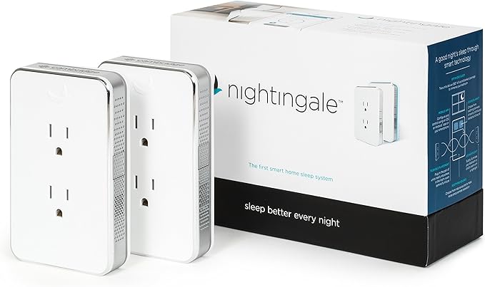 Nightingale Smart Home Sleep System - Smarter Than White Noise Machines - 2 Pack