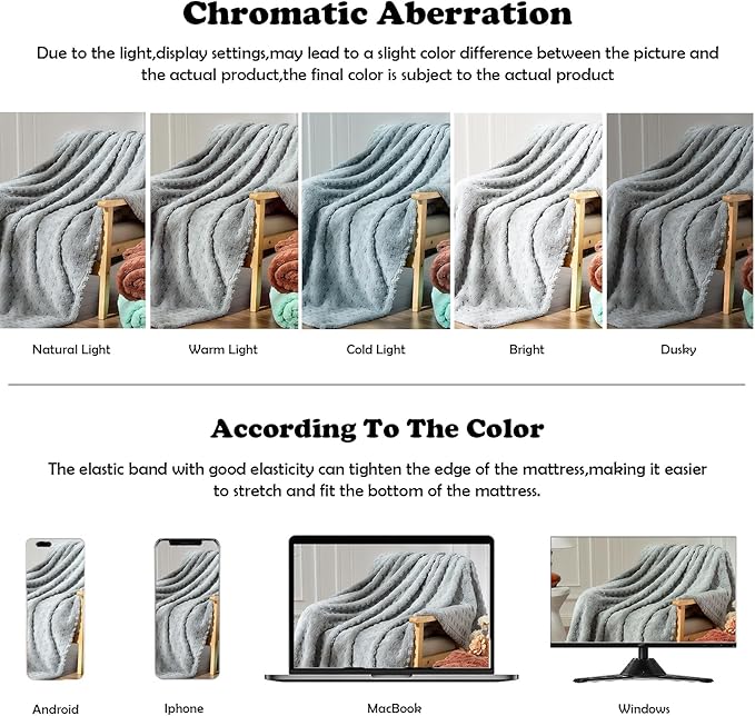NEWCOSPLAY Super Soft Twin Blanket Grey Premium Silky Flannel Fleece 3D Waffle Checkered Lightweight Bed Blanket All Season Use (Light Grey, Twin(60"x80"))
