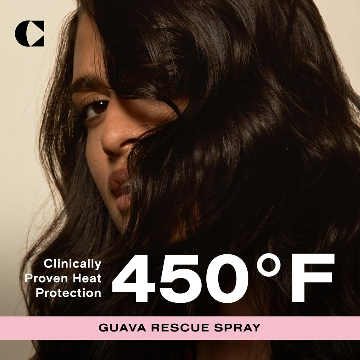 Ceremonia Guava Rescue Spray Superfruit Guava Detangler with UV & Heat Protection, 6.7 Fl Oz | 200 mL