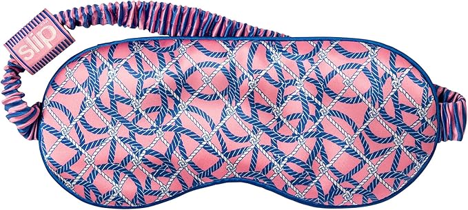 slip Pure Silk Sleep Mask - Yacht Club | 100% Mulberry Silk, Ultra Soft & Comfortable | Blocks Light for Restful Sleep| Gentle on Skin & Hair, Ideal for Travel & Home