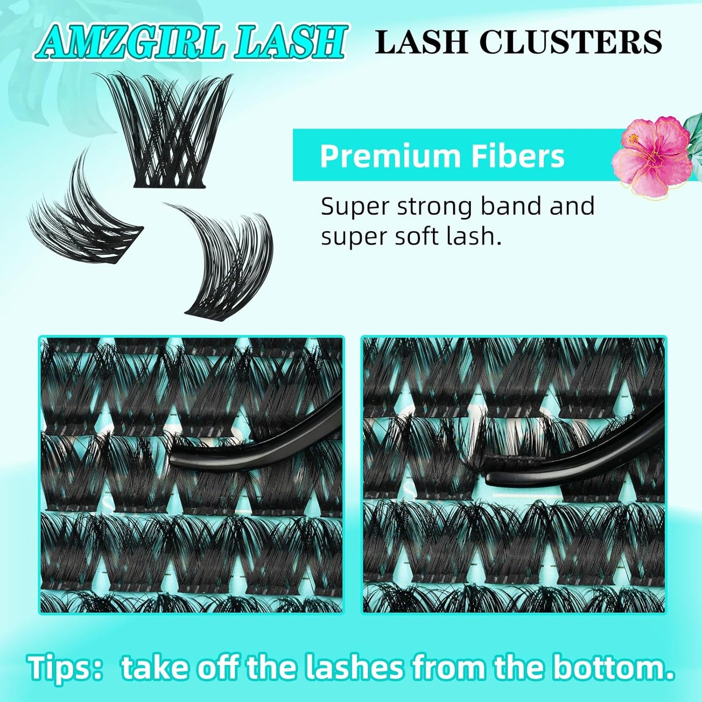 Lash Clusters Wet Look 168Pcs Eyelash Cluster Ultra-Thin Lash Band Eyelashes Extensions Spiky Anime Wide Span Lashes(Tulip,C-14mm)
