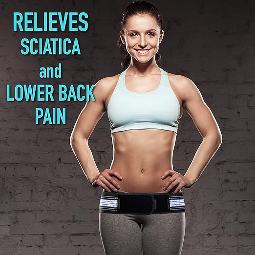 Sacroiliac SI Joint Hip Belt - Lower Back Support Brace for Men and Women - Pelvic Support Belt - Trochanter Belt - Sciatica Pelvis Lumbar Hip Pain Relief (Regular)