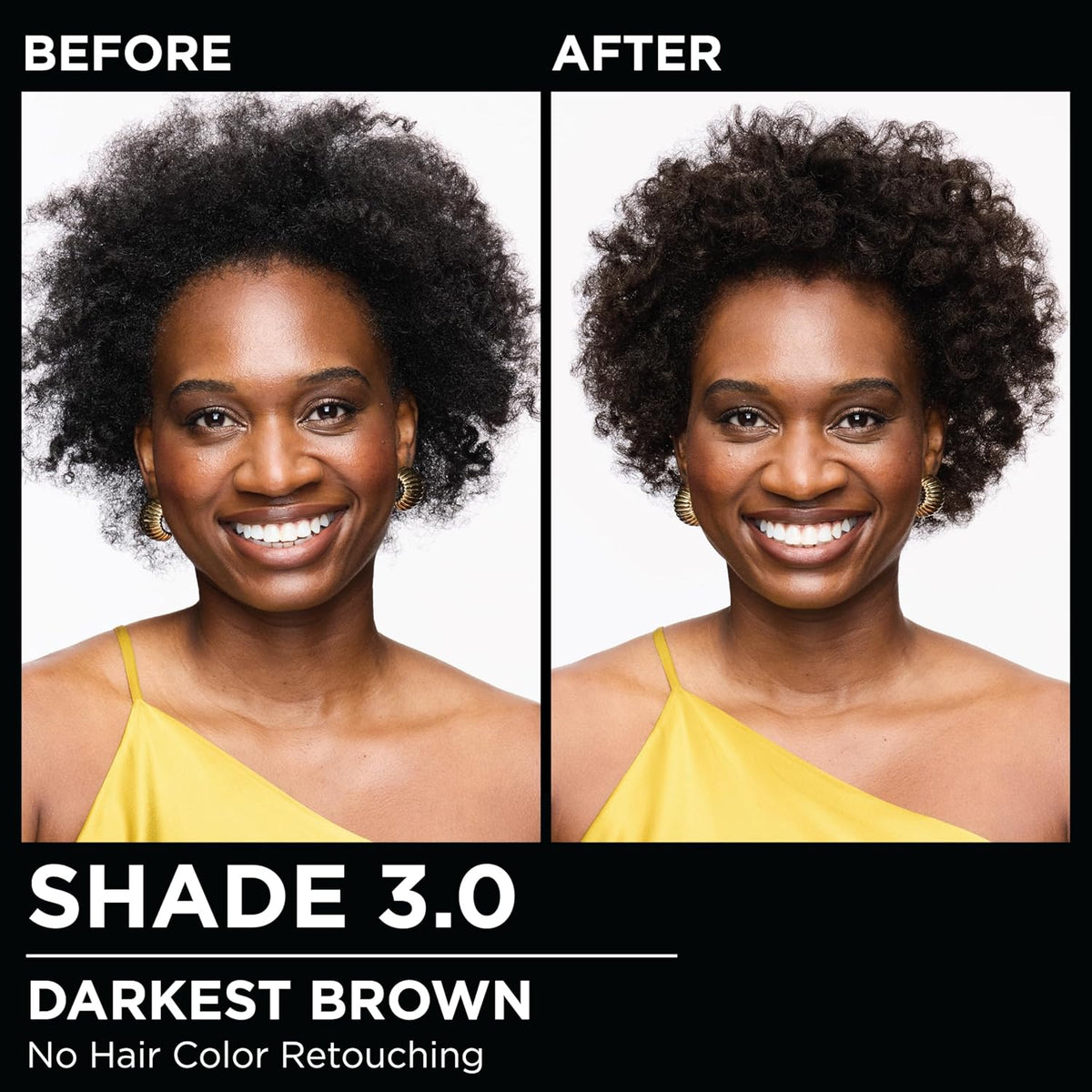 Garnier Hair Color Olia Ammonia-Free Brilliant Color Oil-Rich Permanent Hair Dye, 3.0 Darkest Brown, 2 Count (Packaging May Vary)