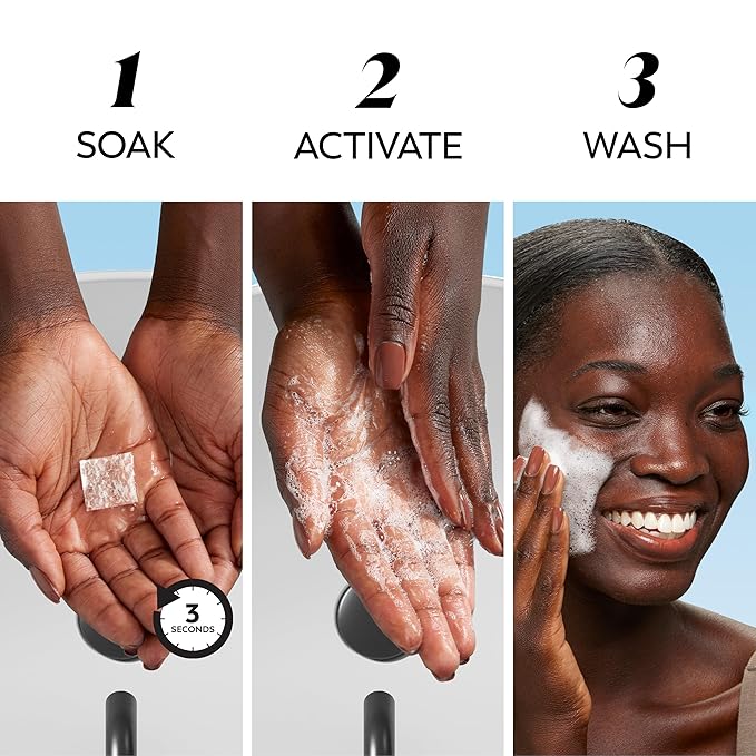 Olay Cleansing Melts + Retinol Face Cleanser, 64 ct. total (2 x 32 ct.), Water-Activated Face Wash to Clean, Tone, and Refresh