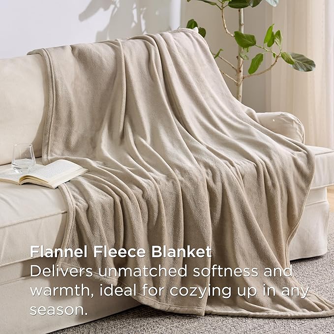 Bedsure Full Comforter Set Grayish Purple, 8 Pieces Prewashed Full Size Bed in a Bag with Soft Fleece Bed Blanket, Down Alternative Bedding Set for All Seasons, Sheets, Pillowcases & Shams