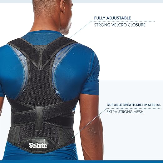 Back Brace Posture Corrector for Men and Women - Adjustable Posture Back Brace for Upper and Lower Back Pain Relief - Muscle Memory Support Straightener (XX-Large) (45-48")