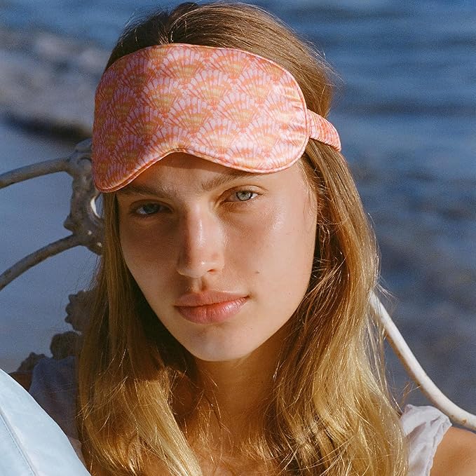 slip Pure Silk Sleep Mask - Nautilus | 100% Mulberry Silk, Ultra Soft & Comfortable | Blocks Light for Restful Sleep, Adjustable Strap for Perfect Fit | Gentle on Skin & Hair, Ideal for Travel & Home