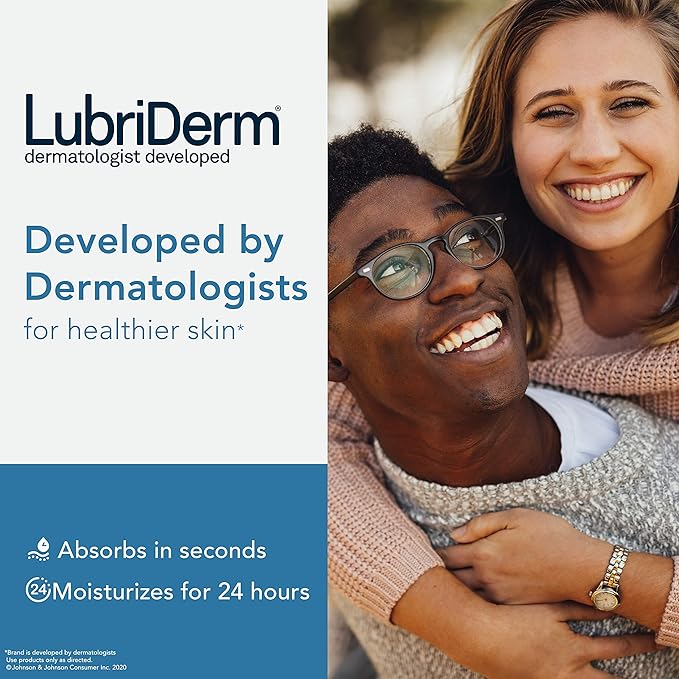 Lubriderm Daily Moisture Hydrating Body and Hand Lotion with Vitamin B5, Non-Greasy, 16 fl. oz (Pack of 3)