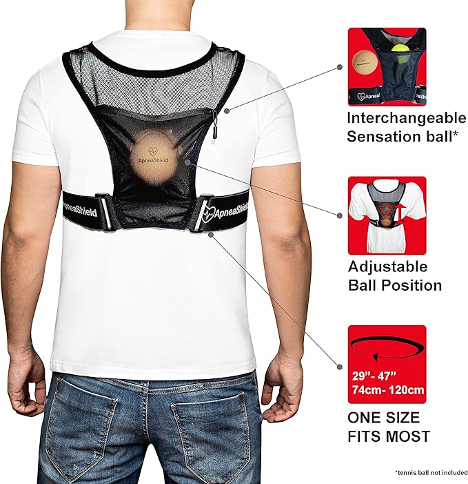Sleep Position Trainer for Sleeping On Your Side | Side Sleep Trainer | Snore Stopper | Anti Snoring Device | Lightweight, Comfortable, Effective in Reducing Supine Sleep Time