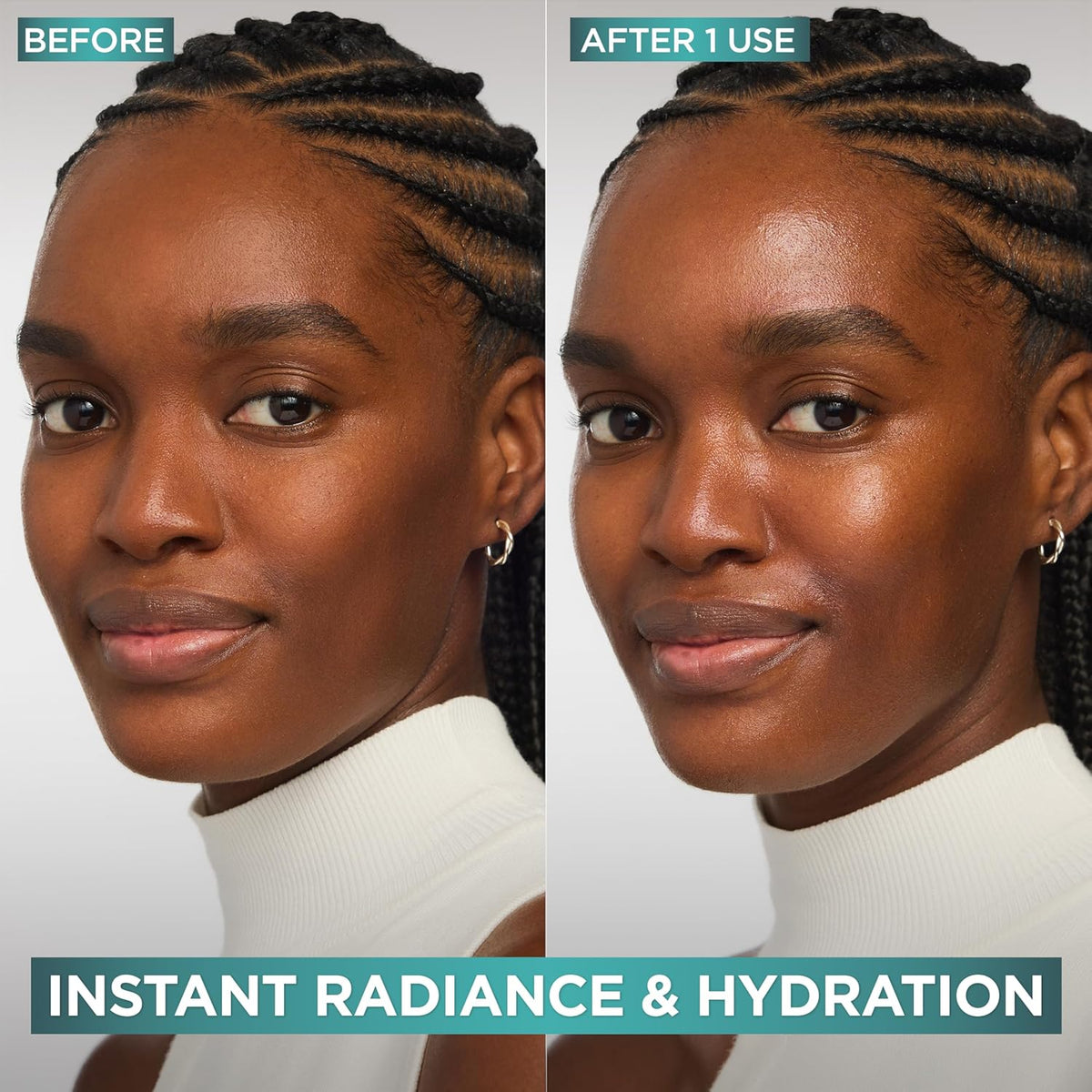L'Oreal Paris Bright Reveal Vitamin C Glow Moisturizer, Supercharged Facial Moisturizer to Brighten Skin, Even Tone and Hydrate for 72HRs, Includes SPF 50 Sample