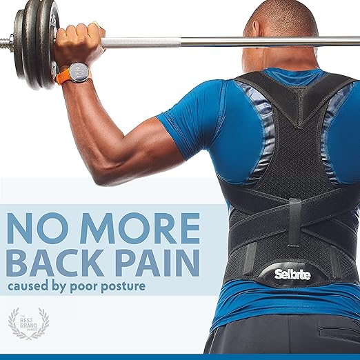 Back Brace Posture Corrector for Men and Women - Adjustable Posture Brace for Upper and Lower Back Pain Relief - Muscle Memory Support Straightener (Small)