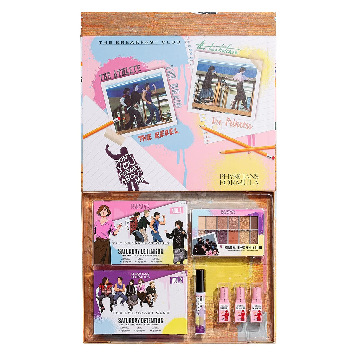 Physicians Formula The Breakfast Club Full Makeup Collection, Bronzers, Blushes, Highlighters, Mascara, 12-Pan Eyeshadow Palette, For Sensitive Skin