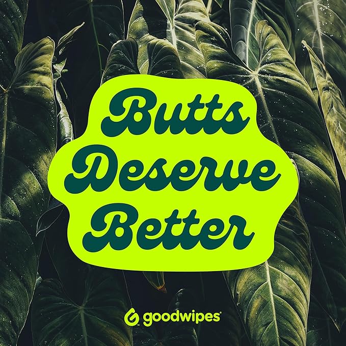 goodwipes Flushable Butt Wipes - Extra Large Adult Wet Wipes For Women & Men - Bathroom Essentials - Sewer & Septic Safe - Lavender, 153 Count (3 Packs + 3 Individually Wrapped)