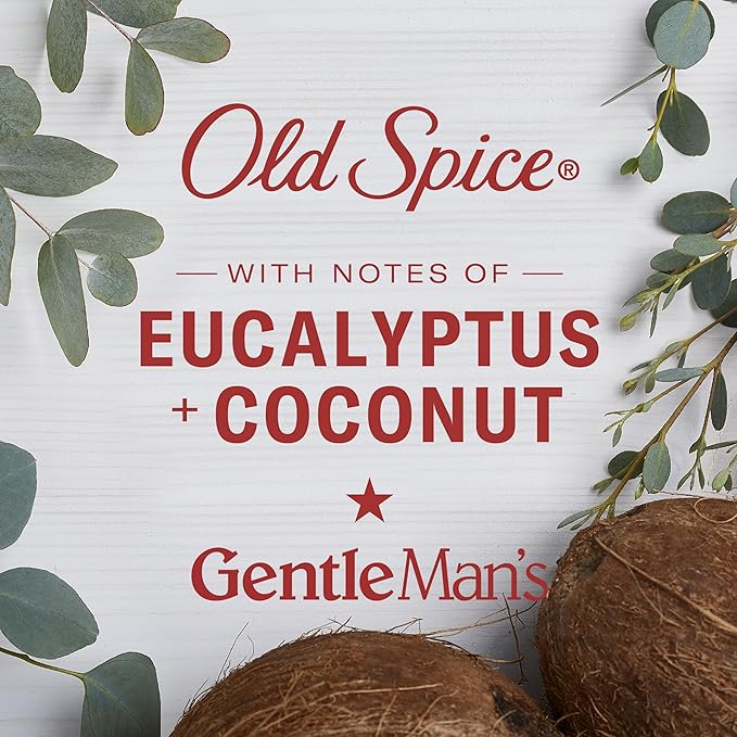 Old Spice Hand & Body Lotion for Men, Gentleman's Super Hydration, 24/7 Moisturizing with Vitamin B3 Complex, Fast Absorping, Eucalyptus & Coconut Cream, 17 oz (Pack of 2)