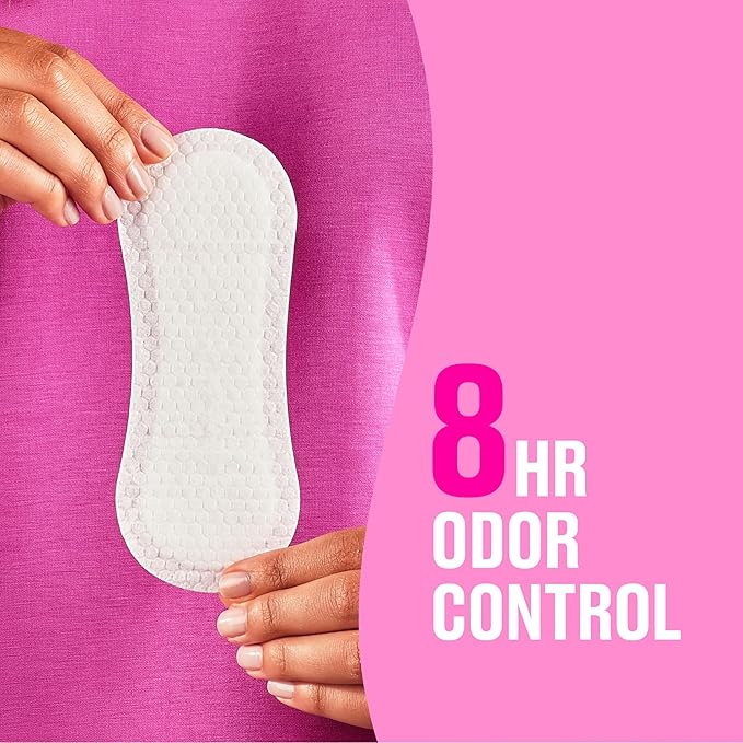 Carefree Panty Liners for Women, Thong Liners, Unwrapped, Unscented | Pantiliners, Carefree Liners, Daily Liners for Women, Light Periods and Leaks | 196ct (4 Packs of 49ct) (Packaging May Vary)