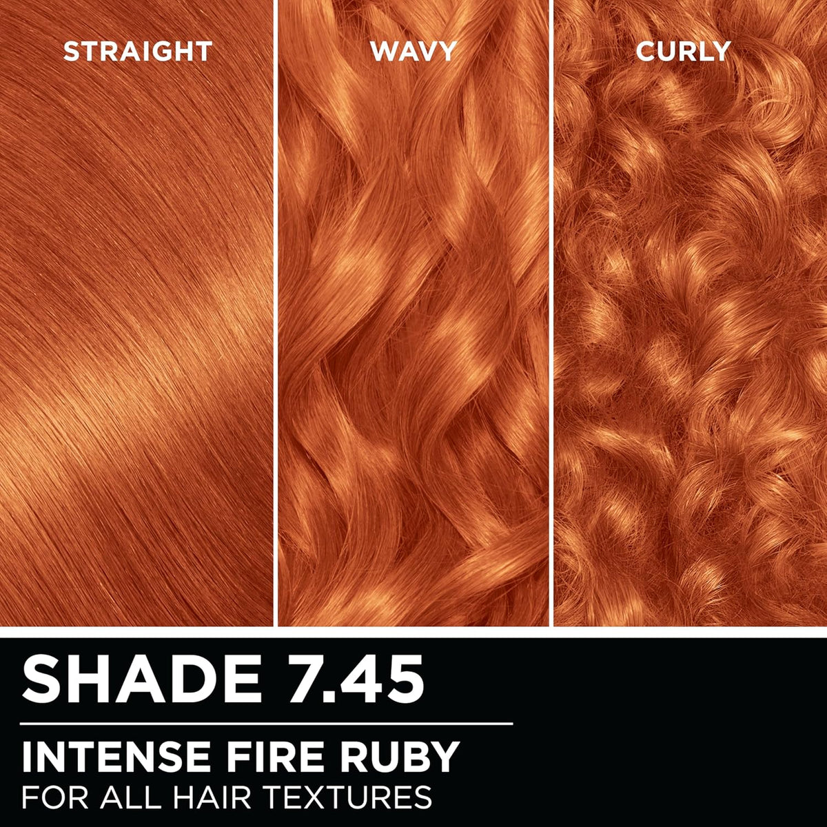 Garnier Hair Color Olia Ammonia-Free Brilliant Color Oil-Rich Permanent Hair Dye, 7.45 Dark Fire Ruby, 2 Count (Packaging May Vary)