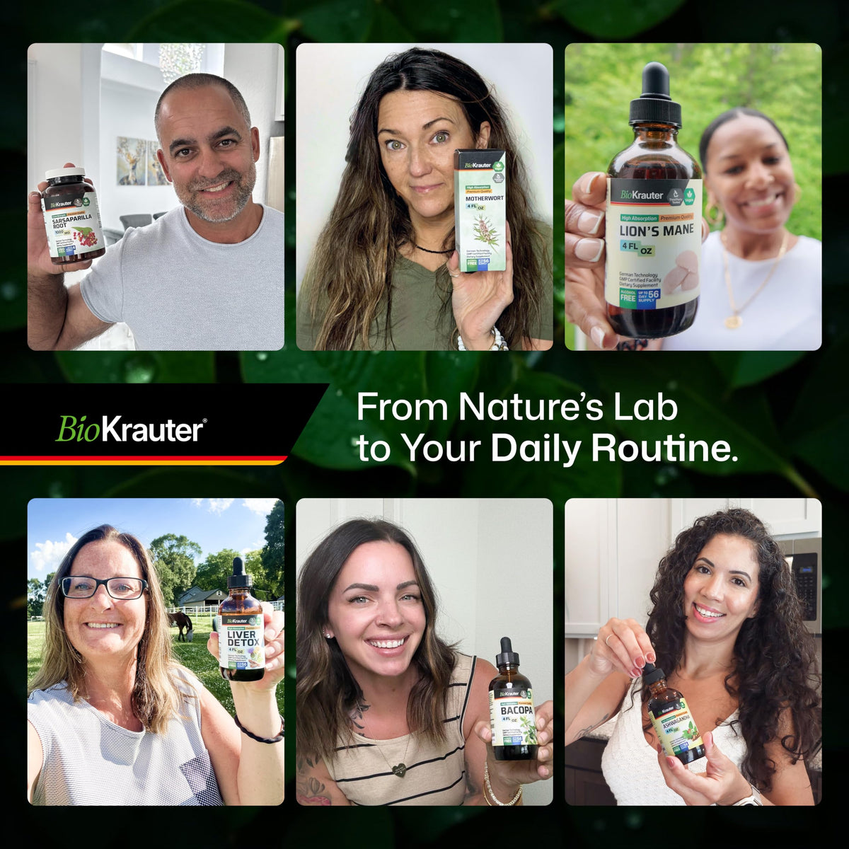 BIO KRAUTER® Horsetail Supplement for Hair, Skin & Nails - Vegan & Pure Horsetail Herb Liquid Drops 660 mg per Serving 4 Fl.Oz. - Silica Hair Supplement - Alcohol & Sugar Free - 56 Days of Supply
