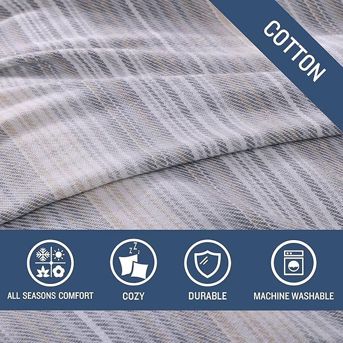 Tommy Bahama - King Blanket, Soft Cotton Bedding, Coastal Inspired Bedding Essentials (Sandy Shore Beige, King)