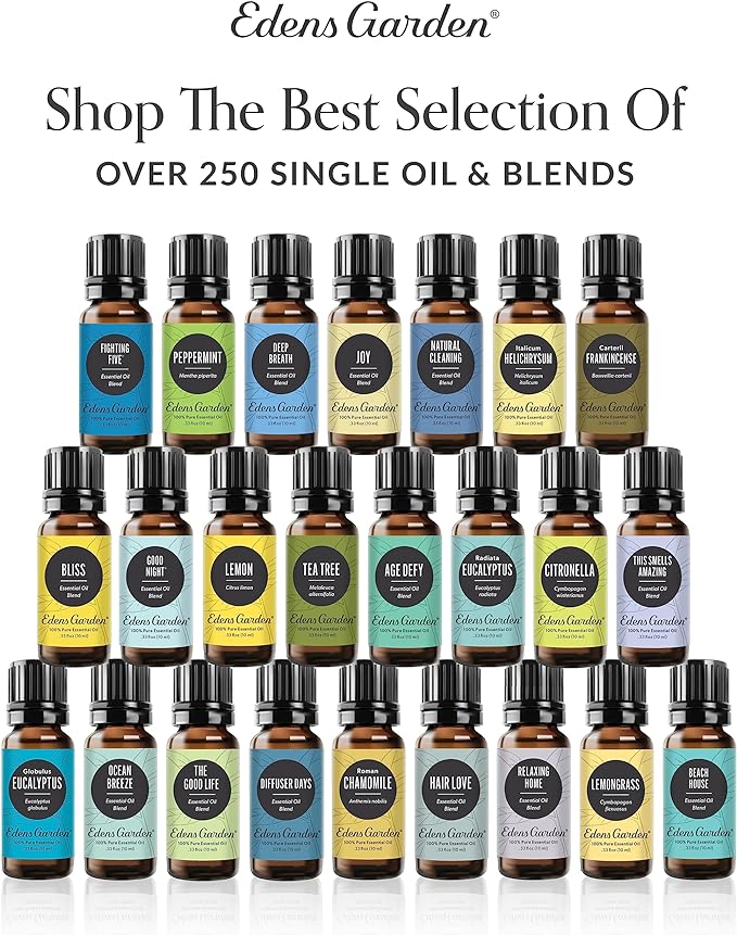 Edens Garden Stress-Relief Essential Oil Blend- 100% Pure Premium Grade, Undiluted, Natural, Therapeutic, Aromatherapy, The Best for Skin, Candle, Humidifiers 30 ml (1 fl oz)