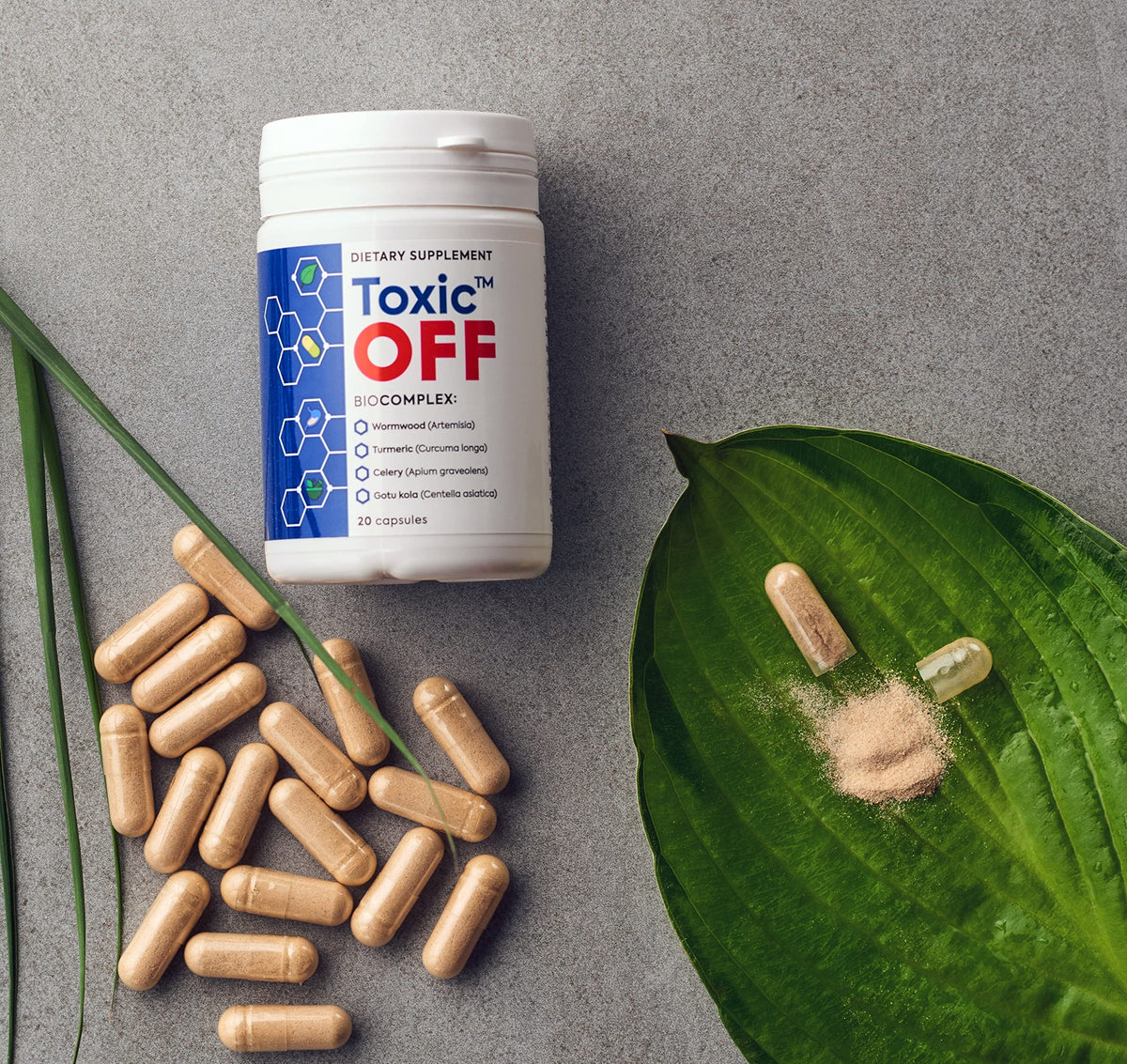 TOXIC OFF | Daily Easy Swallow Capsules,20.0 Servings (Pack of 1)