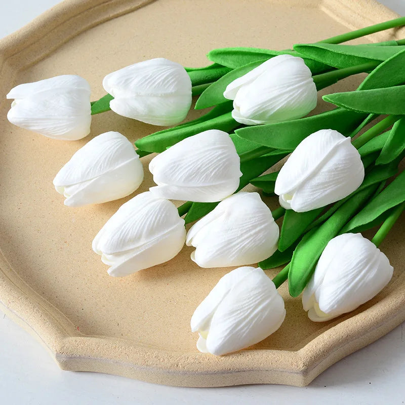 5 Bundles Real Touch Artificial Tulips