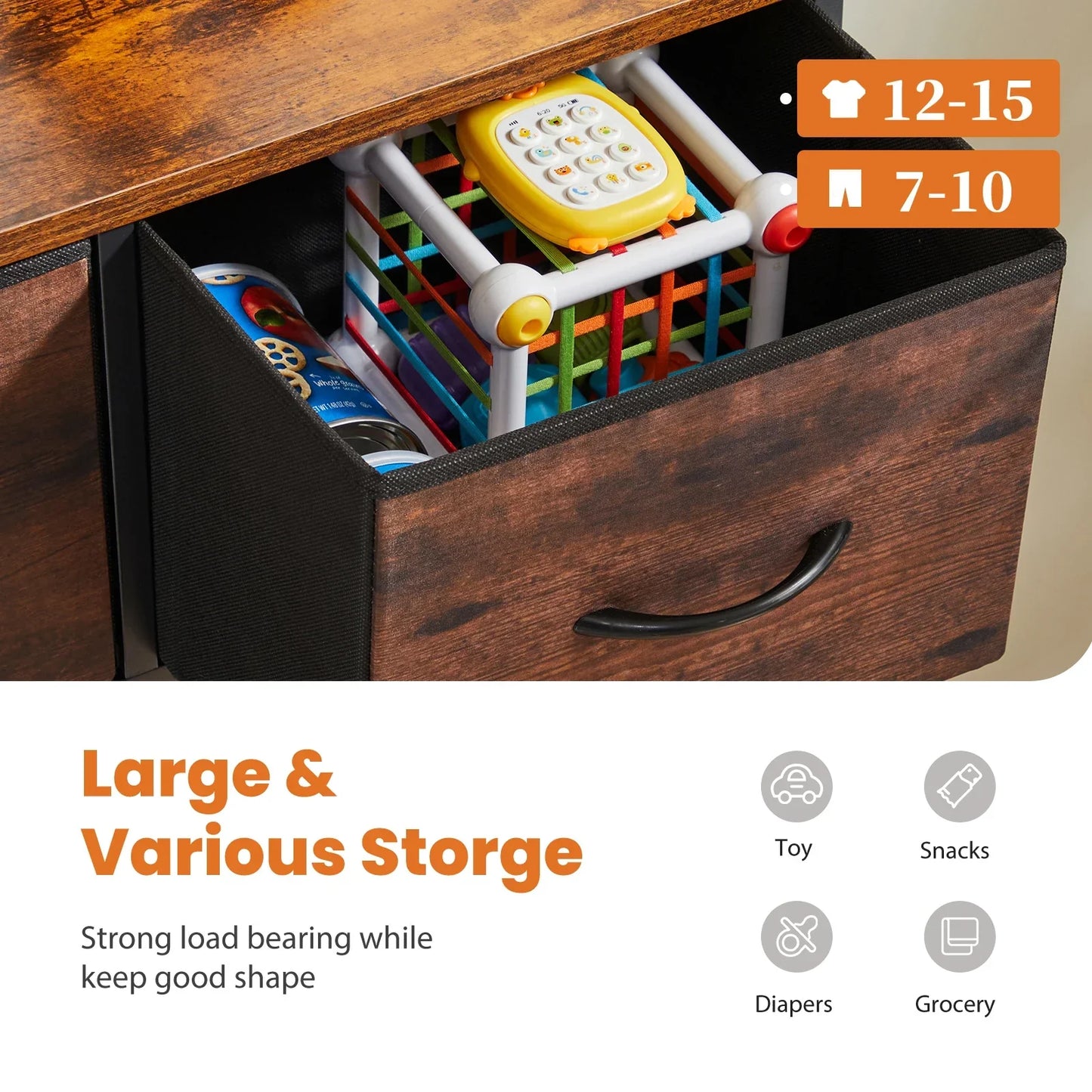 JHK Dresser for Bedroom Storage