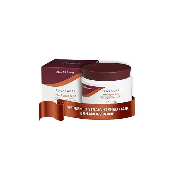 Mon Platin Professional Hair Mask for Damaged & Straightened , 500ml - HY Loren Smoother with Hyaluronic Acid, Deep Conditioning Treatment, Anti-Frizz Conditioner