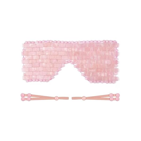 ideayard Jade Eye Mask Cooling Facial 100% All Natural Adventurine Quartz Eliminate Wrinkles, Puffiness & Migraine Relief