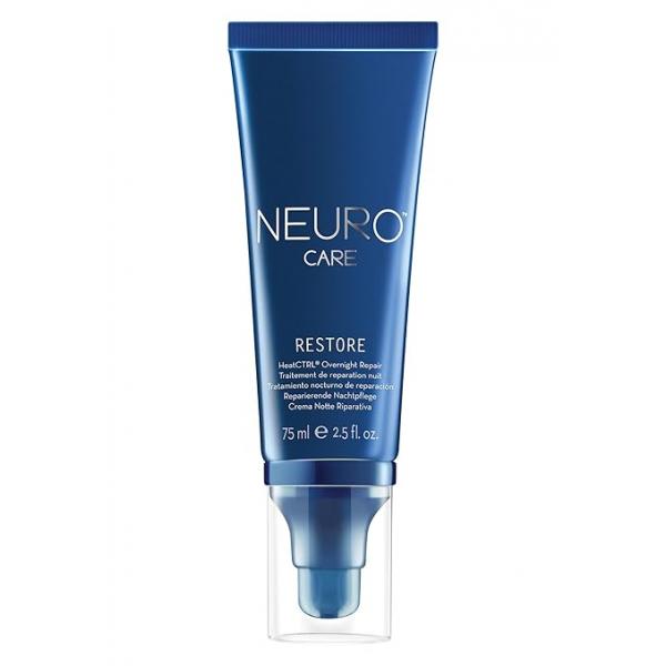 Neuro by Paul Mitchell Restore HeatCTRL Overnight Repair Leave-In Treatment, Pillow-Safe + Residue-Free, Heat For All Hair Types, Especially Damaged Hair, 2.5 fl. oz.