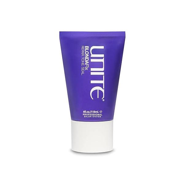 UNITE Hair - BLONDA Fix Toning Mask Tones Brass In 1 Use, Repairs, Strengthens, For Blondes, 4oz